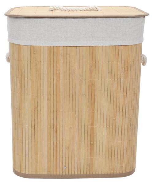 Wäschekorb SANA Beige - Bambus - 30 x 50 x 40 cm
