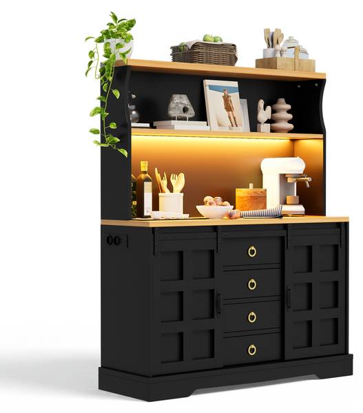 Küchenschrank HEDENS55 Ⅵ Schwarz - Holzwerkstoff - 40 x 150 x 120 cm