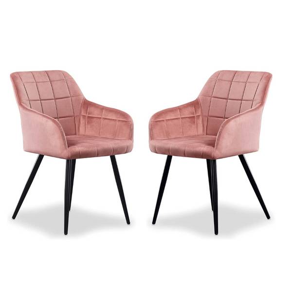 Esszimmerstuhl Camden, 2-teilig Pink