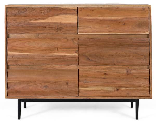 Commode 2310 Marron - Bois massif - 40 x 86 x 110 cm