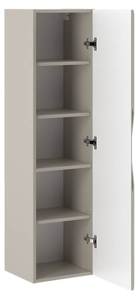 Hangende kolom Ellie beige - plaatmateriaal op houtbasis - 35 x 130 x 32 cm