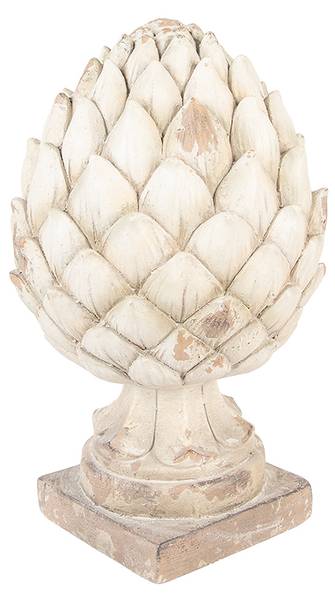 Ornament Tannenzapfen Deco&Kieran Beige - Keramik - 23 x 41 x 23 cm