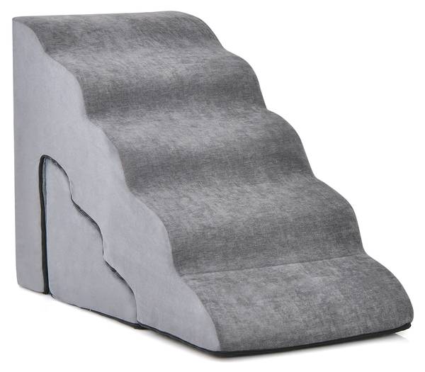 Hundetreppe BI32294 Grau - Textil - 40 x 56 x 83 cm