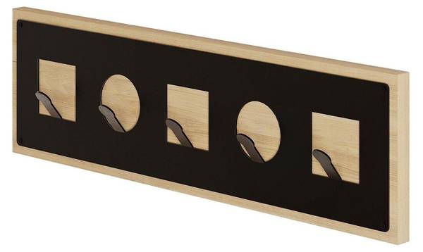 Garderobenständer ICON Braun - Holzwerkstoff - 2 x 16 x 55 cm