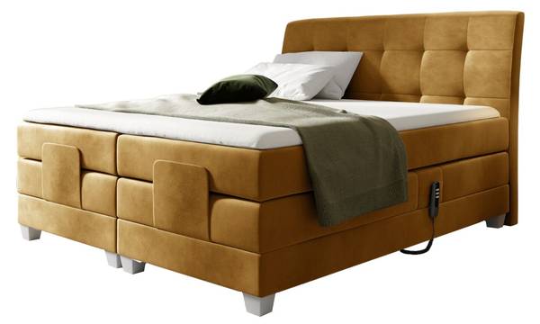Boxspringbett DANTE Senfgelb
