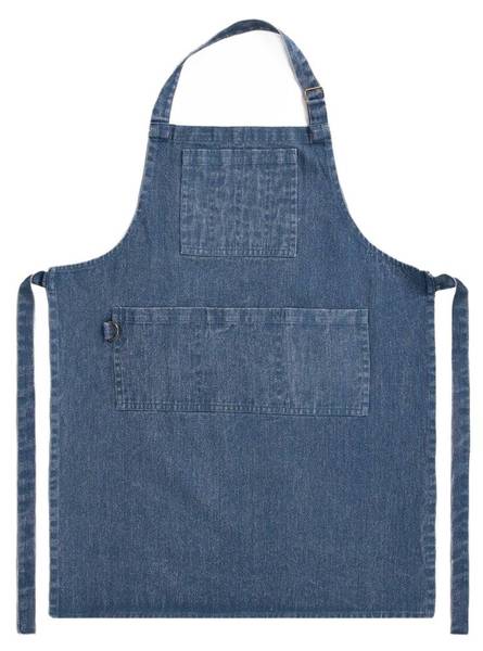 Küchenschürze NASH Blau - Textil - 60 x 1 x 80 cm