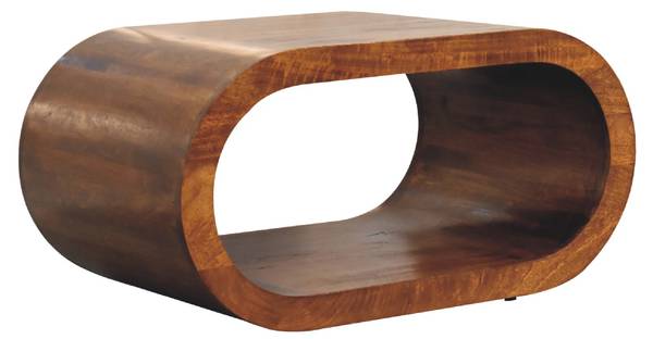 Couchtisch Amaya Braun - Mango - 80 x 40 x 50 cm