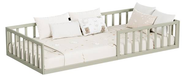 Lit pour enfant Minno 56637 Beige clair - Profondeur : 95 cm