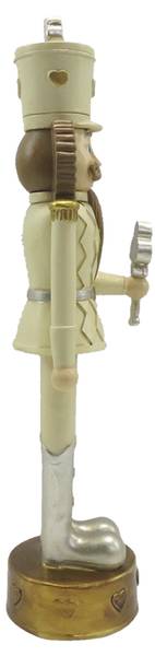 Figur Nussknacker Weihnachten-Beckett Beige - Kunststoff - 6 x 24 x 6 cm