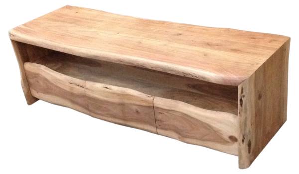 ALBERA Lowboard Braun - Akazie - 146 x 46 x 50 cm