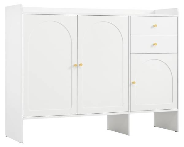 Schuhschrank DianaBA Ⅳ Weiß - Holzwerkstoff - 120 x 90 x 35 cm