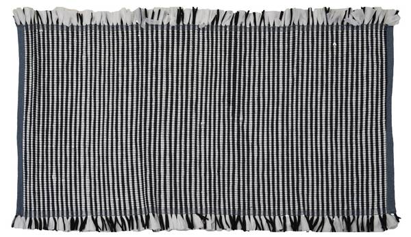 Teppich A35510100 Weiß - Textil - 70 x 1 x 40 cm