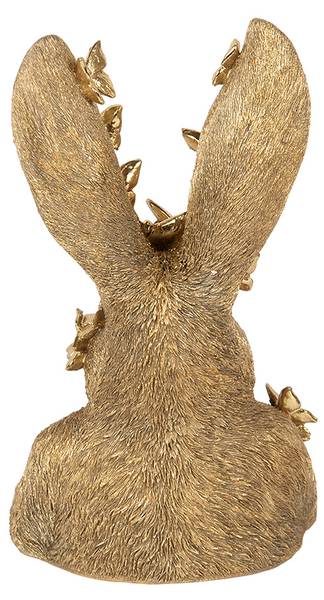 Decoratie Beeld Konijn Easter&Avid goud - kunststof - 20 x 34 x 21 cm