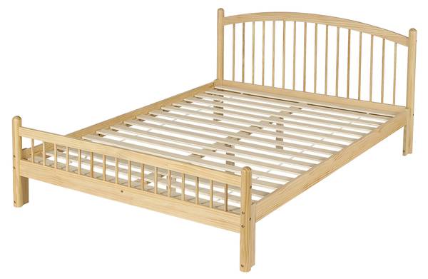 Holzbett MU4090 Ⅰ Braun - Kiefer - 147 x 84 x 208 cm