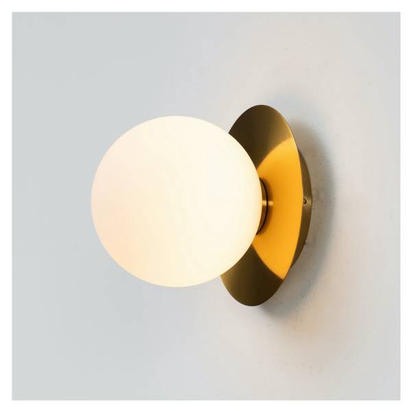 Wandleuchte Fonzo Gold - Metall - 15 x 17 x 18 cm