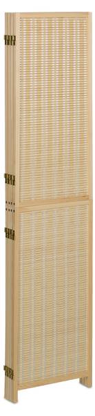 Bambus Paravent 4-teilig Braun - Holzverbundwerkstoff - 182 x 180 x 2 cm