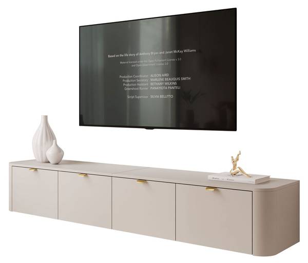 TV-schrank CELESTE Beige - Holzwerkstoff - 200 x 34 x 40 cm