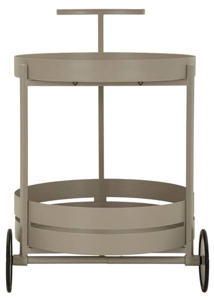 Servierwagen Saturno Grau - Metall - 40 x 61 x 40 cm