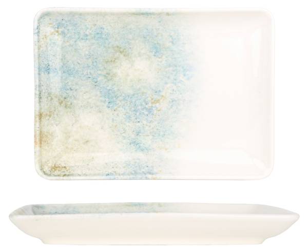 Servierschale Earth 2er set Porzellan - 18 x 2 x 18 cm