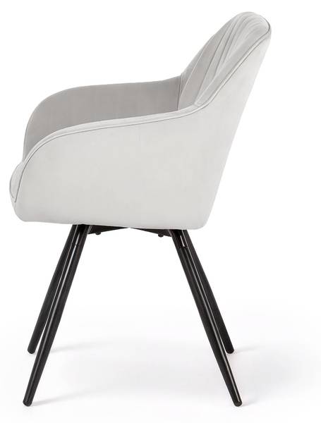 CHAISE TURNO Lot de 2 Gris