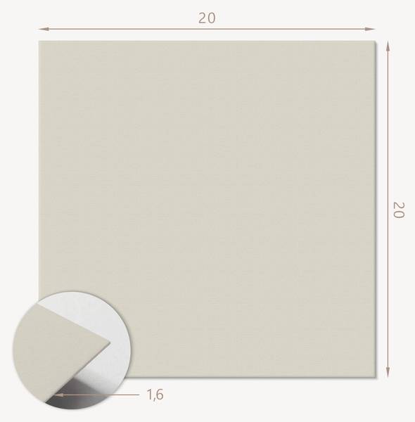 Vinylfliese Vanillig 20er-Set 20 x 20 cm