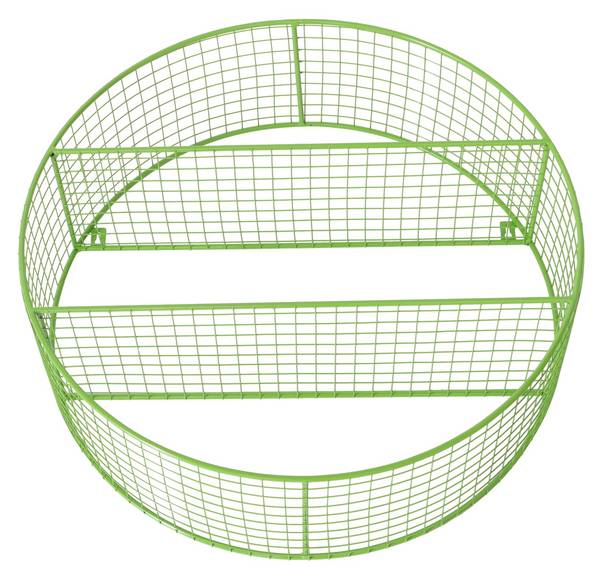 Wandregal Bamba Grün - Metall - 55 x 55 x 18 cm