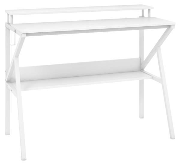 Schreibtisch ON32993 Weiß - Holzwerkstoff - 48 x 82 x 100 cm