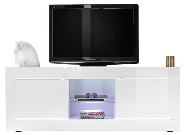 TV-Möbel INITIAL Weiß - Holzwerkstoff - 43 x 56 x 180 cm