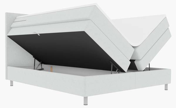 Boxspringbett Orion Hellgrau - Liegefläche Breite: 140 cm