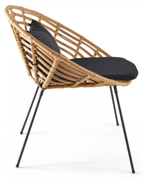 Sessel 2er-set Antalya Braun - Polyresin - Harz - 66 x 75 x 72 cm