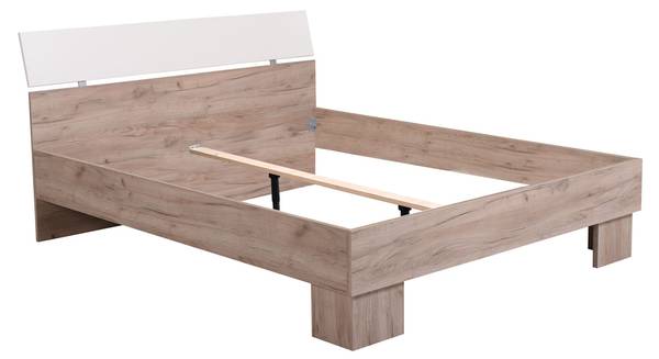 Doppelbett 2159 Braun - Holzwerkstoff - 165 x 92 x 210 cm