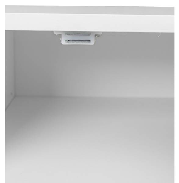 TV Lowboard 6 Fächer Weiß
