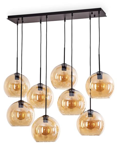 Deckenleuchte Cesaro Orange - Metall - 50 x 147 x 90 cm