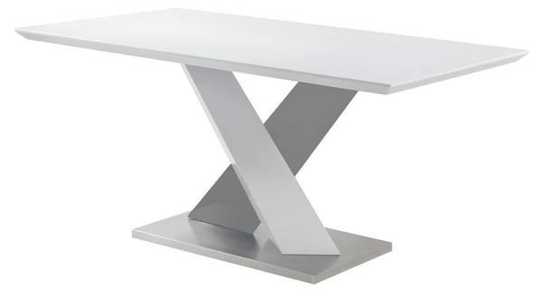 Esstisch SALVA Weiß - Holz teilmassiv - 160 x 76 x 90 cm