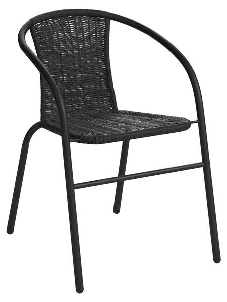Gartenstuhl AMORA 1 Schwarz - Metall - Kunststoff - 52 x 72 x 61 cm