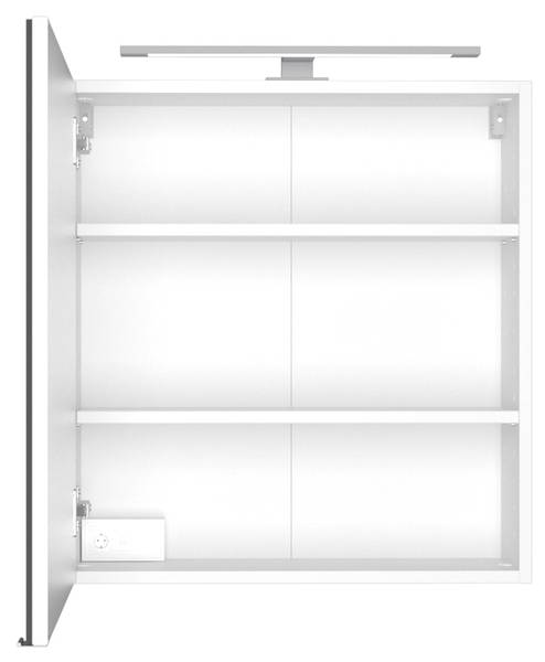 Unterbecken-Set Davos 90cm Weiß - Holzwerkstoff - 90 x 180 x 47 cm