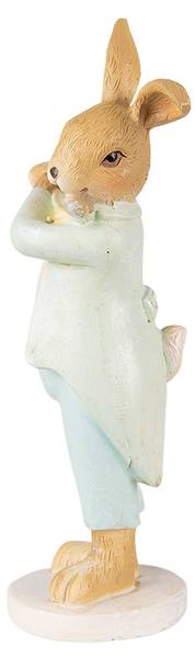 Figur Kaninchen DekoEaster-Marcus Grün - Kunststoff - 5 x 16 x 8 cm