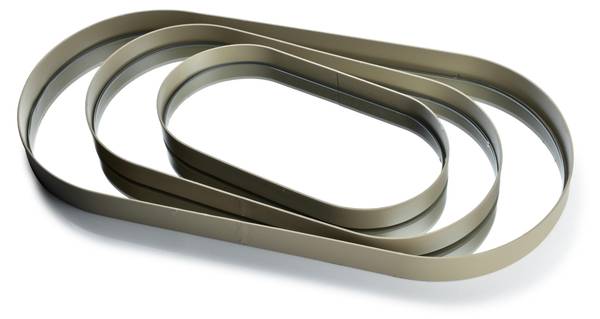 Satz von 3 Tabletts LUCAS BEIGE Grau - Metall - 24 x 4 x 4 cm