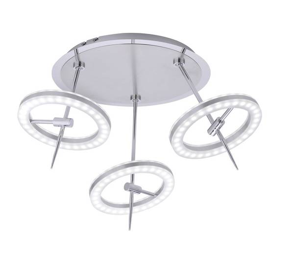 LED Deckenlampe Q - AMY Silber - Aluminium - 60 x 45 x 60 cm