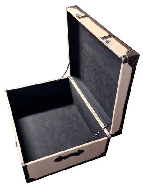 Malle de rangement vintage VISA Beige - Bois manufacturé - 75 x 30 x 60 cm
