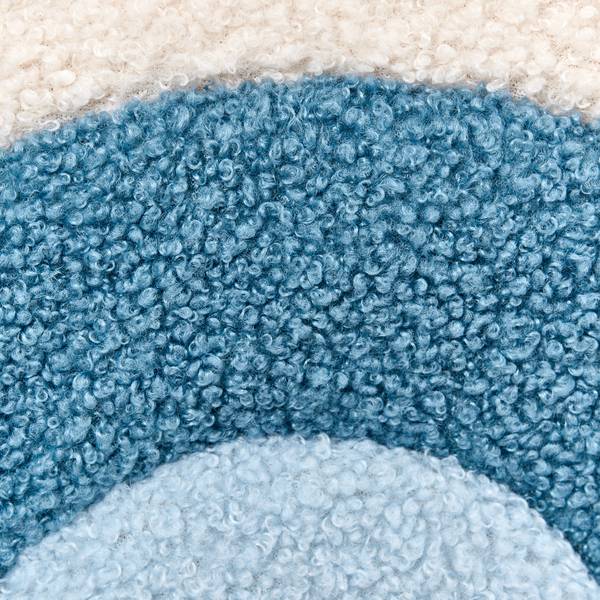 Kindersessel OMBO Blau - Braun - Cremeweiß