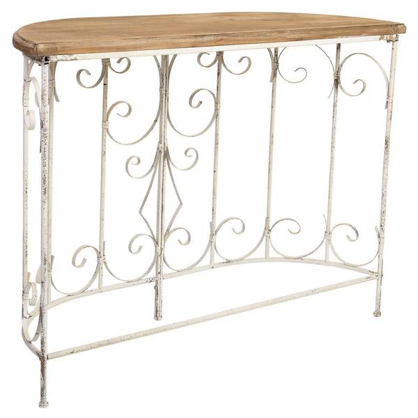 Flurtisch 4523366701 Weiß - Metall - 109 x 81 x 35 cm