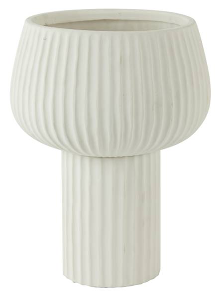 Vase FEYA Weiß - Keramik - 28 x 36 x 28 cm