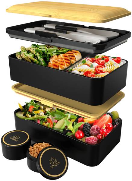 Bento Box Original Schwarz - Polypropylen - 11 x 11 x 19 cm