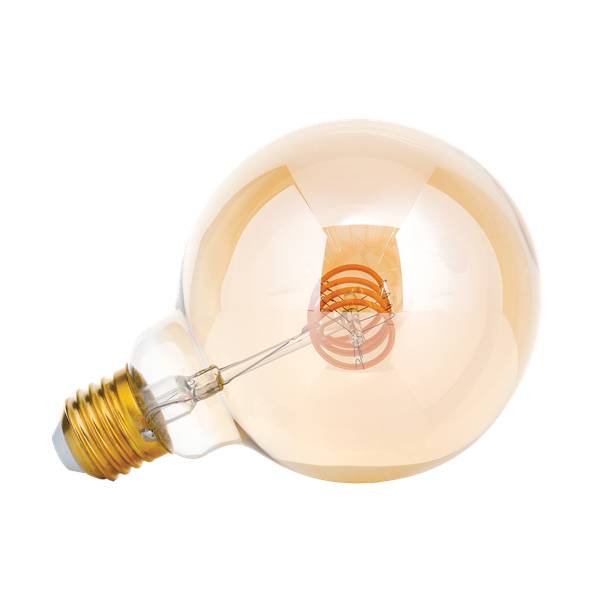 LED Vintageglobe Gold - Glas - 95 x 135 x 95 cm