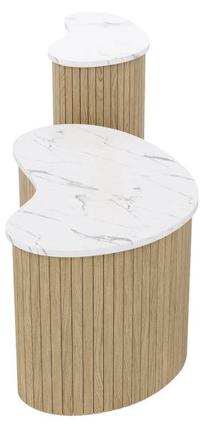 Couchtische FjordO Braun - Holzwerkstoff - 60 x 38 x 37 cm