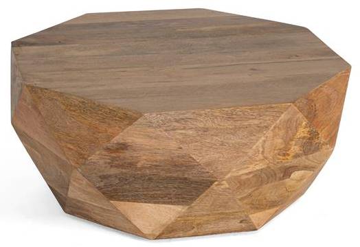 Table gigogne 1431 Marron - Bois massif - 80 x 37 x 80 cm