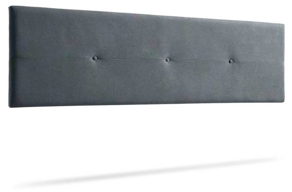 Hoofdbord NAPOLI donkergrijs - Breedte: 115 cm