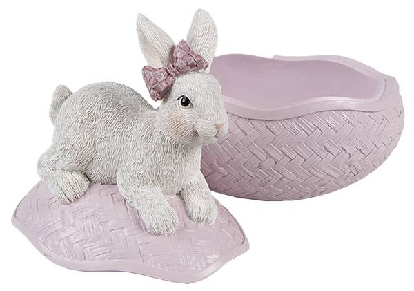 Dekoration Schale Ei Cosy Ana Pink - Kunststoff - 13 x 16 x 9 cm