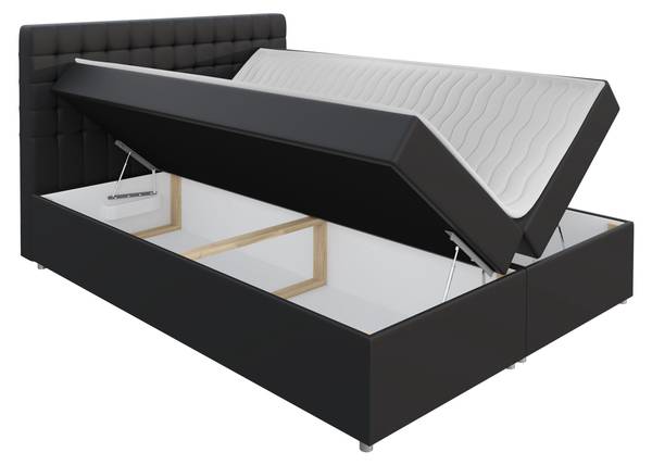 Boxspringbett Asti Weiß - Liegefläche Breite: 120 cm